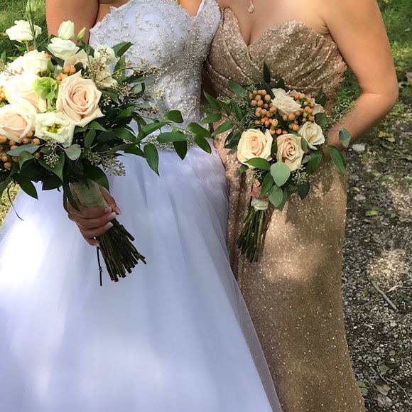 Sorella Vita 8834 Bridesmaids Gown in Champagne Pink - Picture 2 of 14